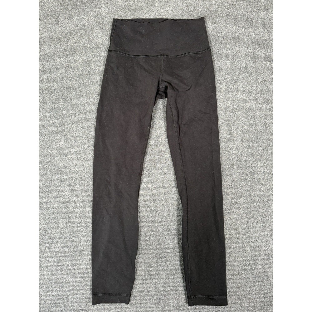 Lululemon‎ Wunder Under High Rise 7/8 Tight Womens 4 Black Full On Luon Gym 25"